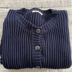 Misha & Puff Fisherman Cardigan - Navy